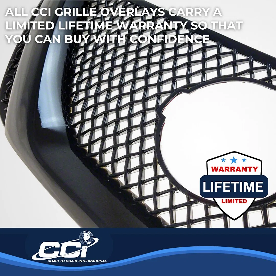 ABS6466B – COAST2COAST Grille Insert, Overlay 1 Piece Black ABS Plastic - view 3